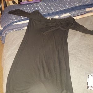 Black middie fitted dress